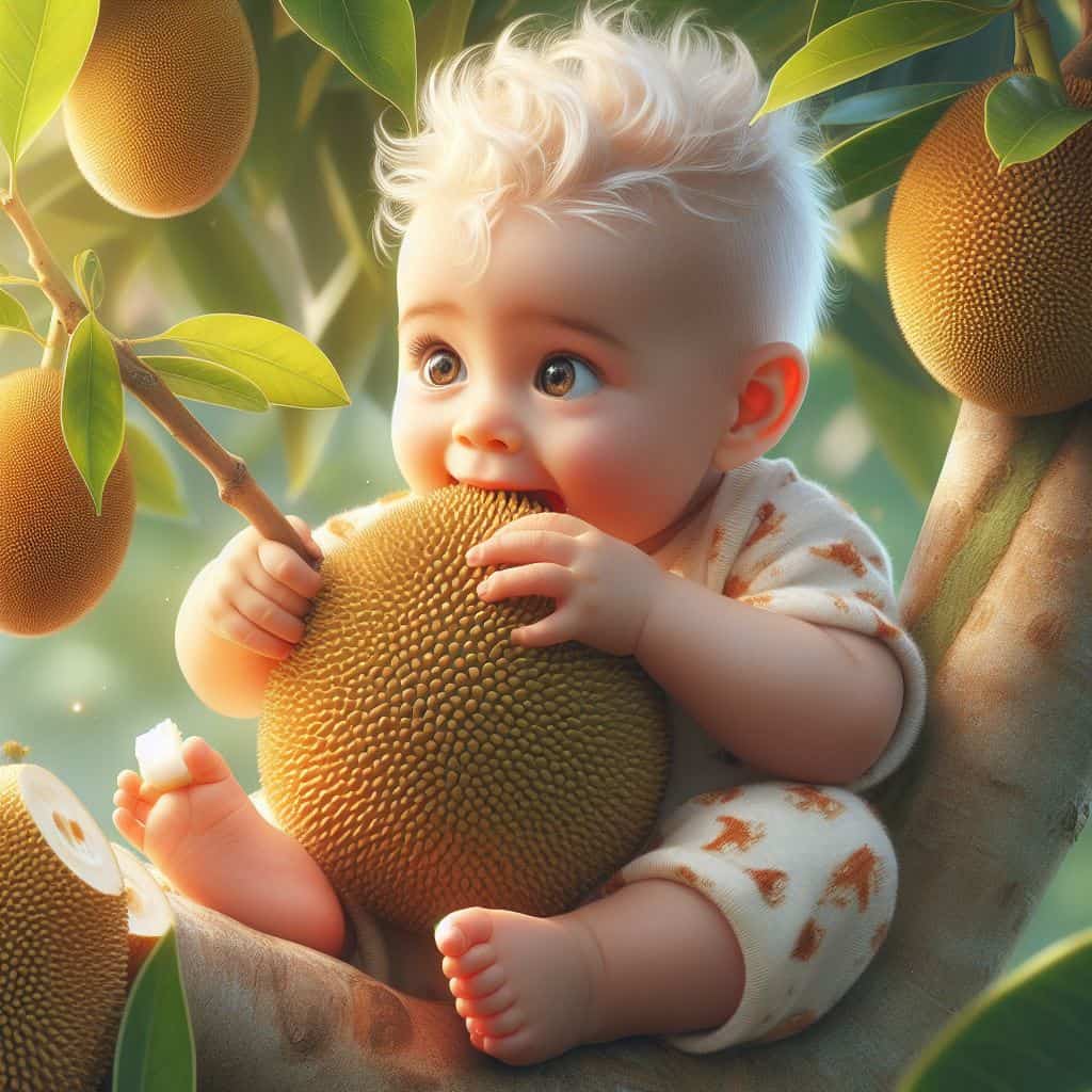 Durian Delight: Cute Baby Sparks Online Frenzy with Adorable Moments