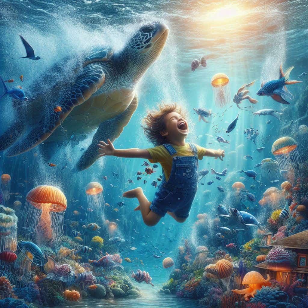 Dive into Delight: A Child’s Underwater Wonderland