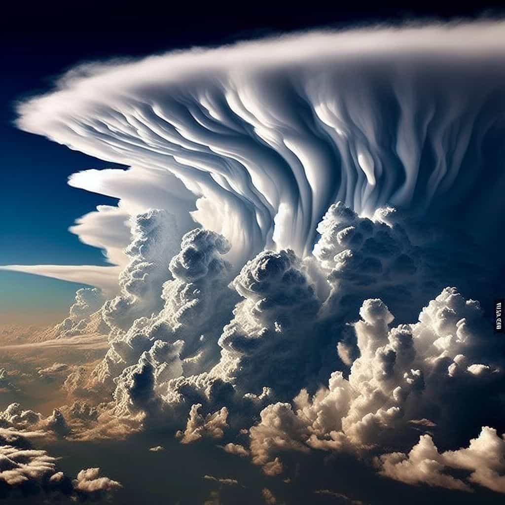 Thunderous Artistry: Clouds Sculpting Gigantic Creatures in Captivating Imagery