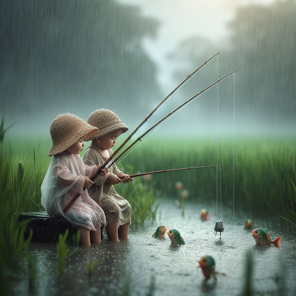 Cuteness Overload: Babies Fishing Awakens Fond Childhood Memories