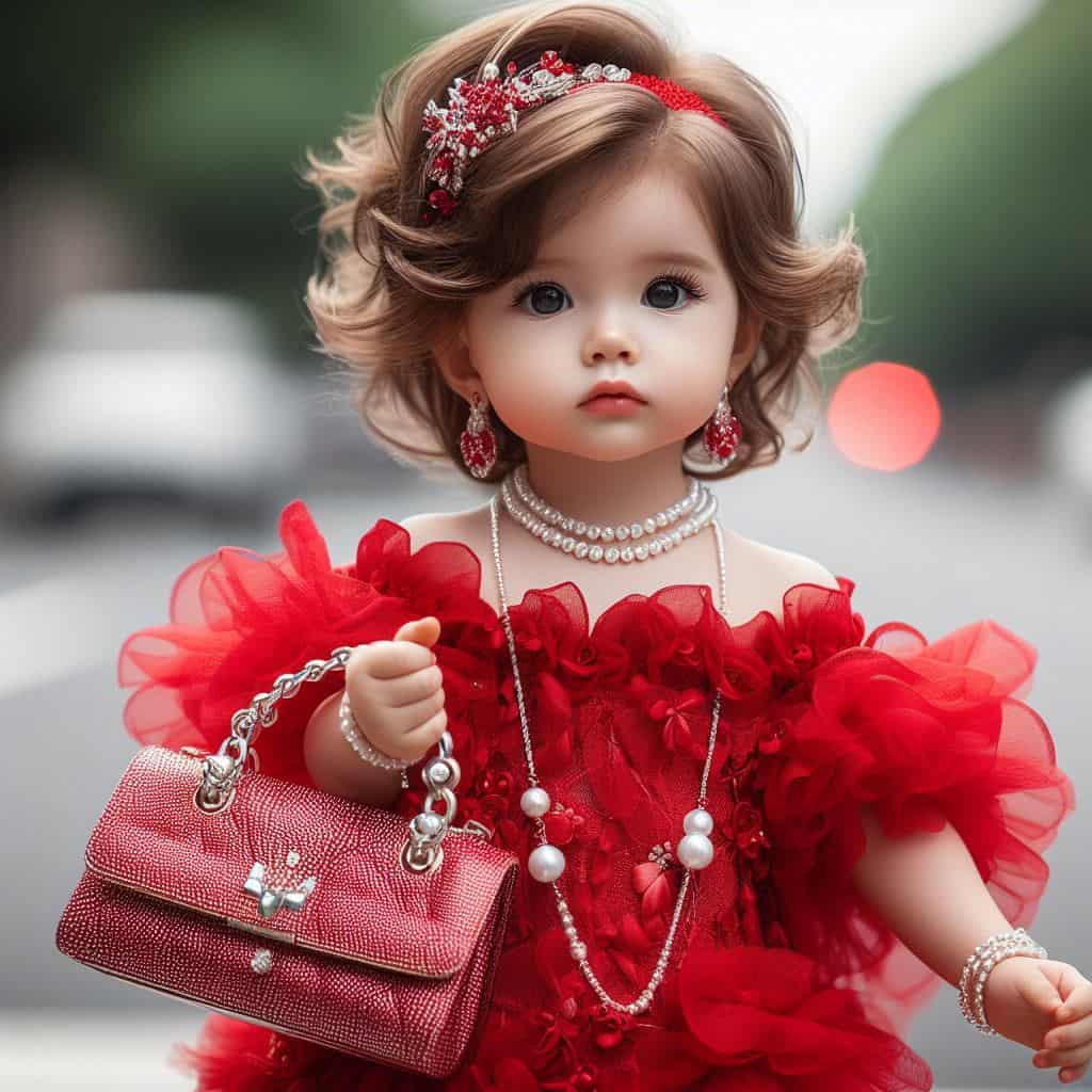 Red Dress Revelation: The Baby’s Unbelievable Transformation into a Seductive Woman