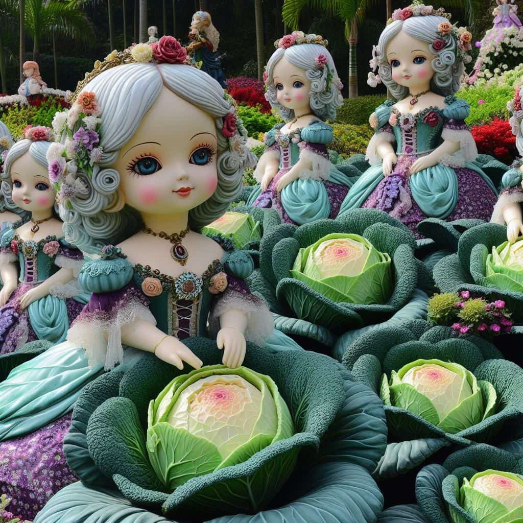 Garden Fantasy: Dive into the Enchanting World of Doll-Shaped Cabbages Where Whimsy Meets Beauty