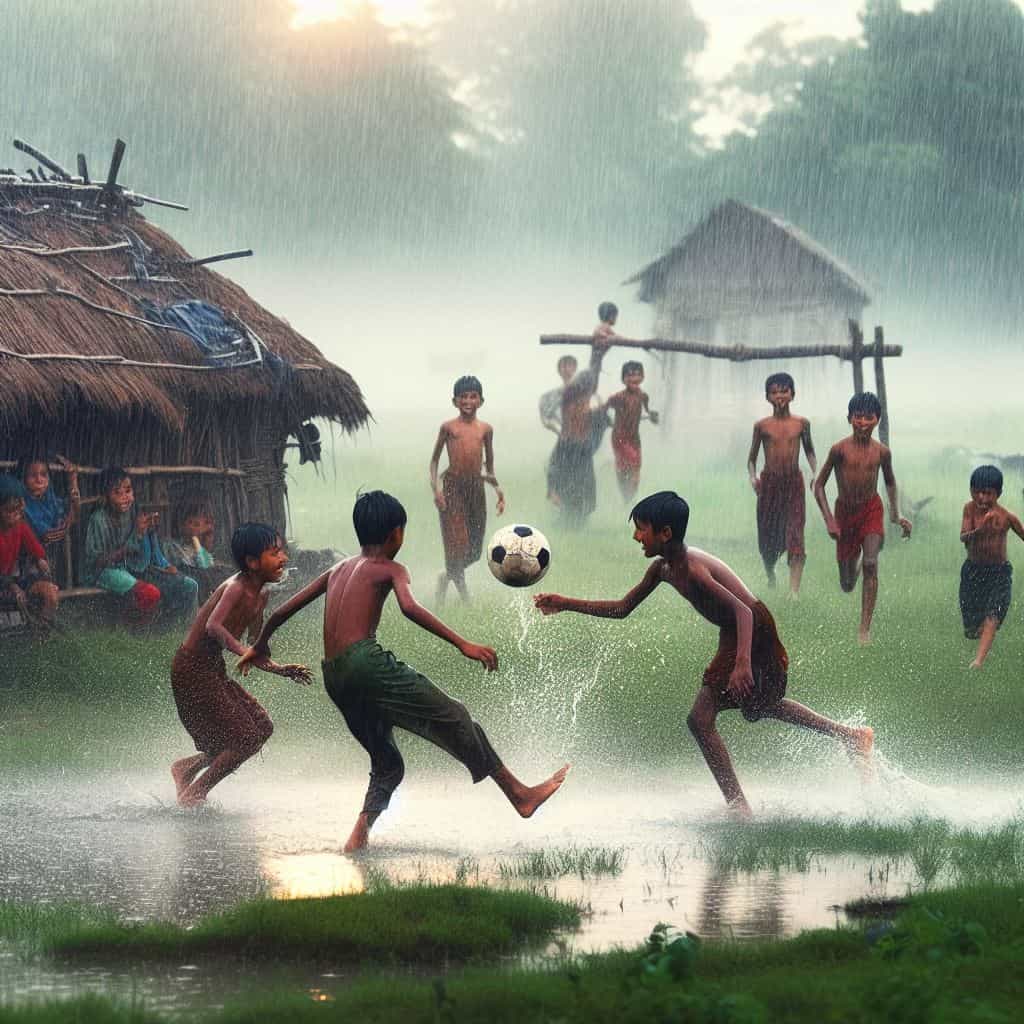 Rainy Day Flashback: Nostalgic Images of Little Ones Playing in the Rain Stir Childhood Memories for Viewers